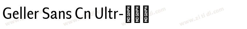 Geller Sans Cn Ultr字体转换